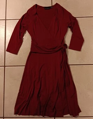  VESTIDO DE CARRERA THE LIMITED ROJO IMITACIÓN ABRIGO TALLA XS MUJER  Foto 1 de 4