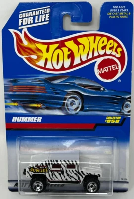 Hot Wheels 1997 - Jungle Racer Hummer H1 #858 White - New Sealed VTG #19529 - Image 1 of 4