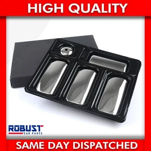 FÜR FORD TRANSIT MK6 MK7 CHROM TÜRGRIFF ABDECKUNG 4 TÜRER S.STAHL 5 STCK. 2000-2014 - Bild 1 von 8