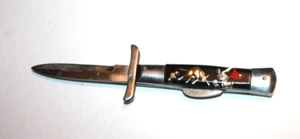 JAPAN DRAGON MATADOR BULL FIGHTING SWING GUARD POCKET KNIFE - Picture 1 of 6