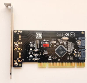 Clone 2 Port SATA II Raid Controller PCI Card FG-SA3512-2IR-A4-01-BC01 - Picture 1 of 3