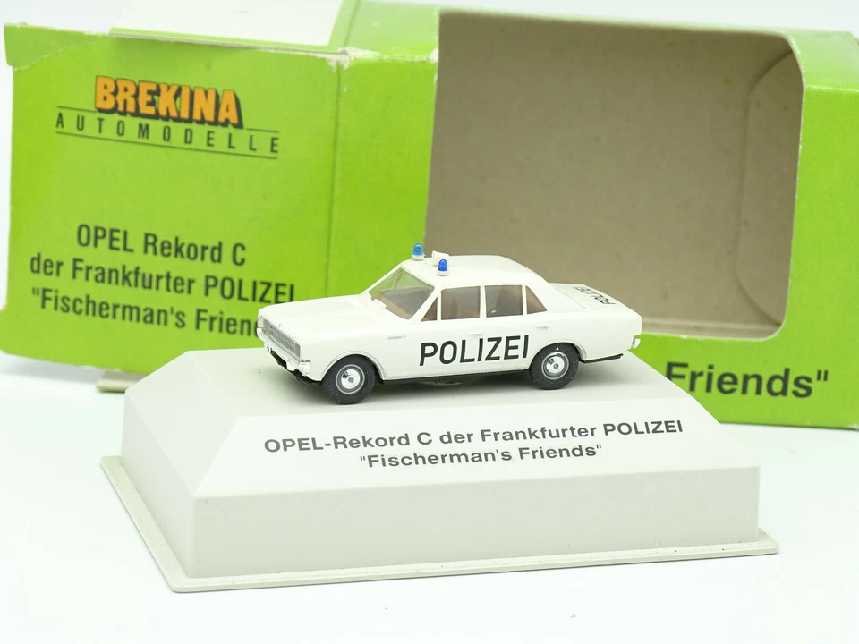 Brekina 1/87 HO - Opel Rekord C POLIZIA Francoforte POLICE - Immagine 1 di 1