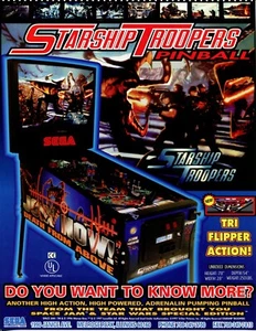 Starship Troopers Sega Pinball Flyer Como Nuevo/Folleto/Anuncio - Imagen 1 de 2