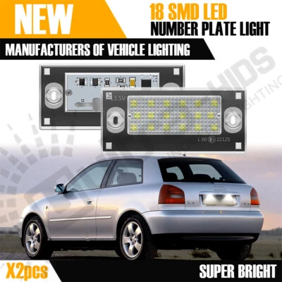 2 x Audi A4 B5 S4 RS4 Avant белый 18 светодиод CANBUS номерной знак блоки огни E знак - Изображение 1 из 4