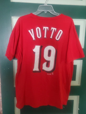 Majestic Cincinnati Reds Joey Votto Solid T-Shirt Red Men's XL Cover