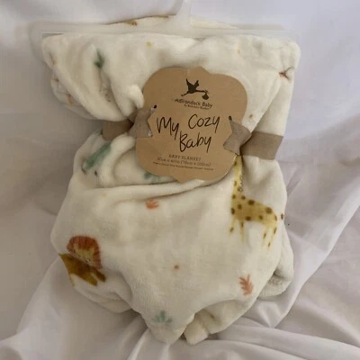 Одеяло для сафари с животными My Cozy Baby 30 дюймов x 40 дюймов - Изображение 1 из 3