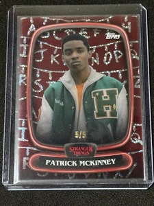 2025 Topps Stranger Things High Tek Patrick Mckinney /5. #38 - Picture 1 of 2