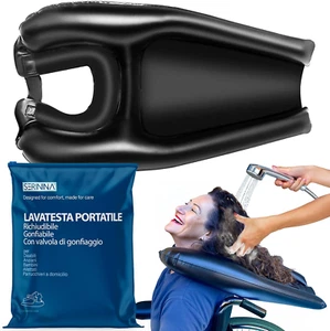 Lavatesta Portatile Gonfiabile - Lavacapelli per Anziani E Disabili - per Parruc - Foto 1 di 12
