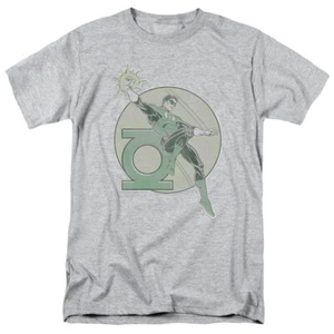 Green Lantern Retro Lantern T Shirt Mens Licensed DC Comics Tee Sport Gray - Picture 1 of 2