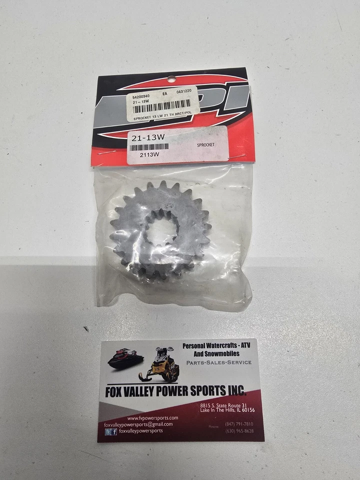 POLARIS TOP SPROCKET GEAR NEW SNOWMOBILE (21T X 13W- 13 INTERNAL) EPI ARCTIC CAT - Image 1 of 1