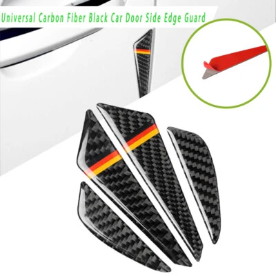 3Color Universal Carbon Fiber Type B Door Side Edge Guard Protect Trim Stickers - Image 1 of 4