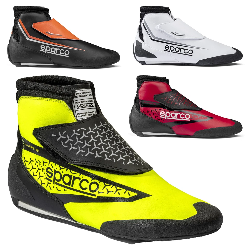 0012B5 Sparco K-PRIME Karting Boots Kart Shoes Microfibre Leather FIA 8877-2022 - Image 1 of 4