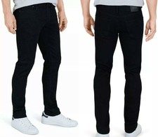IZOD Mens Jeans Black Supersoft Knit Performance Stretch Size 34 W 30 L