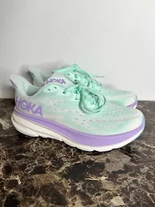 Scarpe sneakers donna Hoka Clifton 9 Clifton blu bianco 1127896 taglia 7,5B - Foto 1 di 7