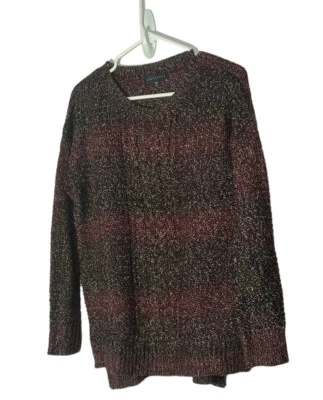 Sanctuary Cable Knit Long Sleeve Sweater Size Small Maroon Red  - Image 1 of 4