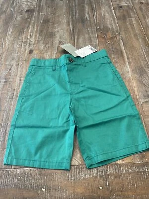 Pantalones cortos de vestir verdes H&M para niños, talla 7-8 años Foto 1 de 2