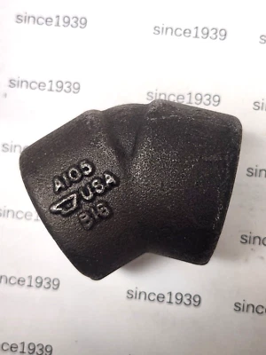 3/4" ELBOW 45 DEGREE 3000# ANVIL FORGED STEEL - Image 1 of 2