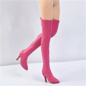 1:6 Rose Red Boots Hollow Shoes For 12" Female TBL Phicen UD JO Figure Body Toys - Picture 1 of 6