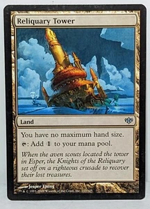 MTG Reliquary Tower (143/147) Conflux Uncommon Magic the Gathering LP - Picture 1 of 4