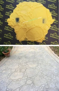 Bedruckt Beton Druck-Schablonen Boden Stempelformen Stempelbeton - Bild 1 von 4