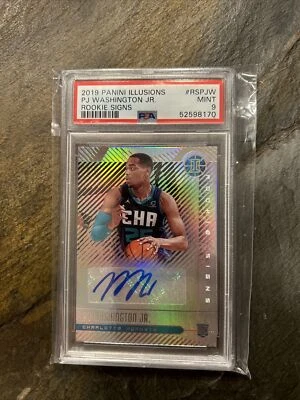2019 Panini Illusions Signs PJ Washington Jr #RS-PJW PSA 9 MINT Rookie Auto RC - Image 1 of 2