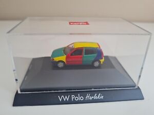 1/87 HERPA COCHE VW VOLKSWAGEN POLO HARLEKIN 1:87 HO CAR MODEL MINIATURE