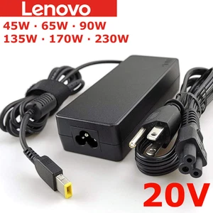 OEM Lenovo 20V Netzteil Ladegerät 45W 65W 90W 135W 170W 230W QUADRATISCHE SPITZE - Bild 1 von 10
