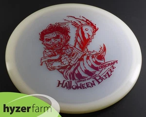 Discraft BRAND NEW 2018 LEATHERFACE HALLOWEEN Z GLOW BUZZZ 179.9g Hyzer Farm J18 - Picture 1 of 2