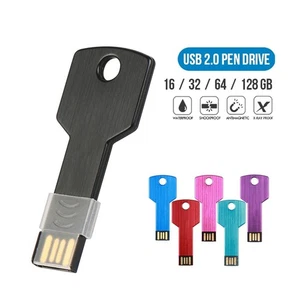 64G 32G 16G USB 2.0 Flash Drive Speicherstick Pen U Disk Metall Schlüssel echte Kapazität - Bild 1 von 26