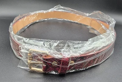 Nuevo Cinturón 34" Patrón Piel de Serpiente - Cuero PU, Herrajes Dorados Foto 1 de 4