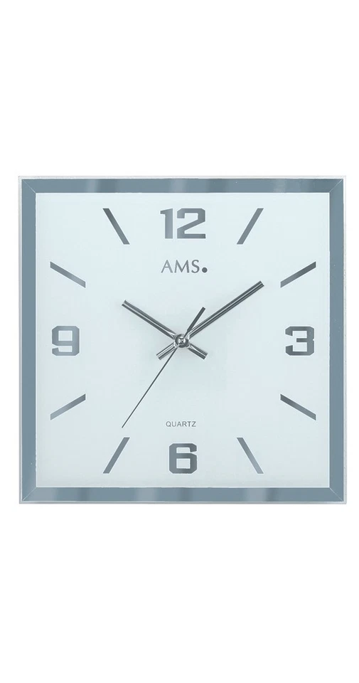 Moderne Wanduhr mit Quarzwerk von AMS AM W9324 NEU - Bild 1 von 1