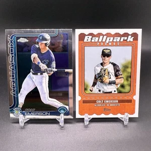 2025 Topps Pro Debut Chrome Colt Emerson Seattle Mariners Rookie & Insert #33 - Picture 1 of 2