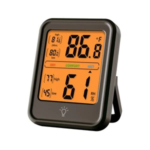 Indoor Thermometer Temperature Room Humidity Meter Magnetic Backlit Digital LCD - Picture 1 of 6
