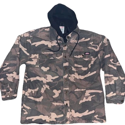 Chaqueta de Trabajo Dickies Camuflada con Capucha XL Acolchada Aislada Pato Lona Codo Parches Foto 1 de 4