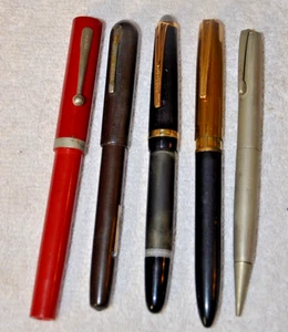 Menge 5 Vintage Füllfederhalter, Feder und Bleistift - Posten - Bild 1 von 7
