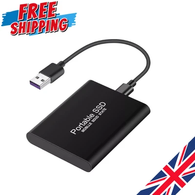 2TB External Hard Drive Disk Memory Storage USB 3.0 HDD for PC Laptop Phones - Image 1 of 2