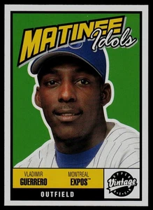 2001 Upper Deck Vintage #M15 Vladimir Guerrero Matinee Idols Montreal Expos - Picture 1 of 2