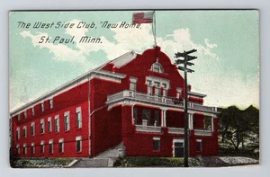 St Paul MN-Minnesota, The West Side Club, New Home Vintage Souvenir Postcard - Picture 1 of 2