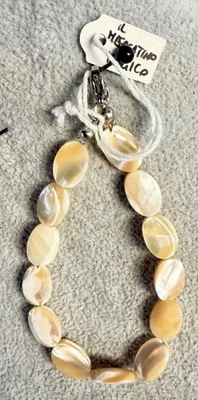 Braccialetto Pietre Madreperla Indiana 1à Scelta Gioiello - Immagine 1 di 3