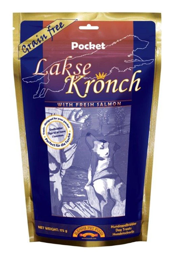 HennePetFood Lakse Kronch Pocket 600g getreidefreies Lachs (33,25 EUR/kg) - Bild 1 von 1