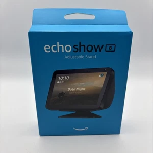 Neu im Karton ✅ Amazon Echo Show 8 B08KFKZ4XS Schwarz Verstellbarer Neigbarer Ständer M27 ✅ Versiegelt - Bild 1 von 7