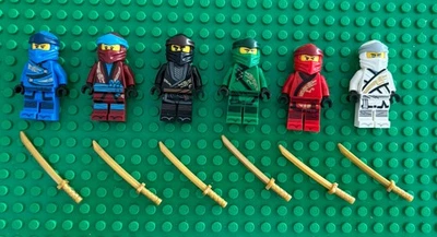 LEGO Ninjago Legacy Minifigures  with Weapons cole kai jay zane nya lloyd - Image 1 of 2