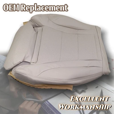 Cubierta de asiento de cuero marrón oscuro inferior del conductor para Mercedes Benz C300 2015-2021 Foto 1 de 4