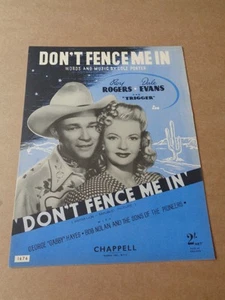 Roy Rogers/Dale Evans - Don't Fence Me In 1945 partitura de película - Imagen 1 de 1