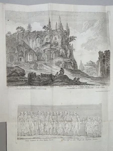 Prospectus Palatii G. Ch. Kilian Radierung Palast Caligula Rom Architektur 1767 - Picture 1 of 5
