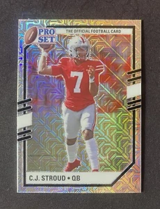 2022 Leaf Pro Set Metal CJ STROUD Silver Mojo Rookie Card RC Texans SP - Picture 1 of 2