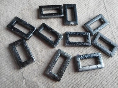 Pack of 20 ~ Acrylic ~ Grey Frame Beads ~ 29mm - Image 1 of 4