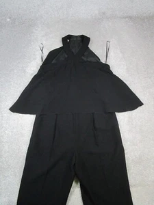 Trina Turk Jumpsuit Womens 4 Black Halter - Picture 1 of 11