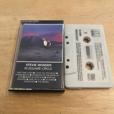 STEVIE WONDER IN SQUARE CIRCLE CASSETTE TAPE TAMLA MOTOWN 1985 - Image 1 of 3