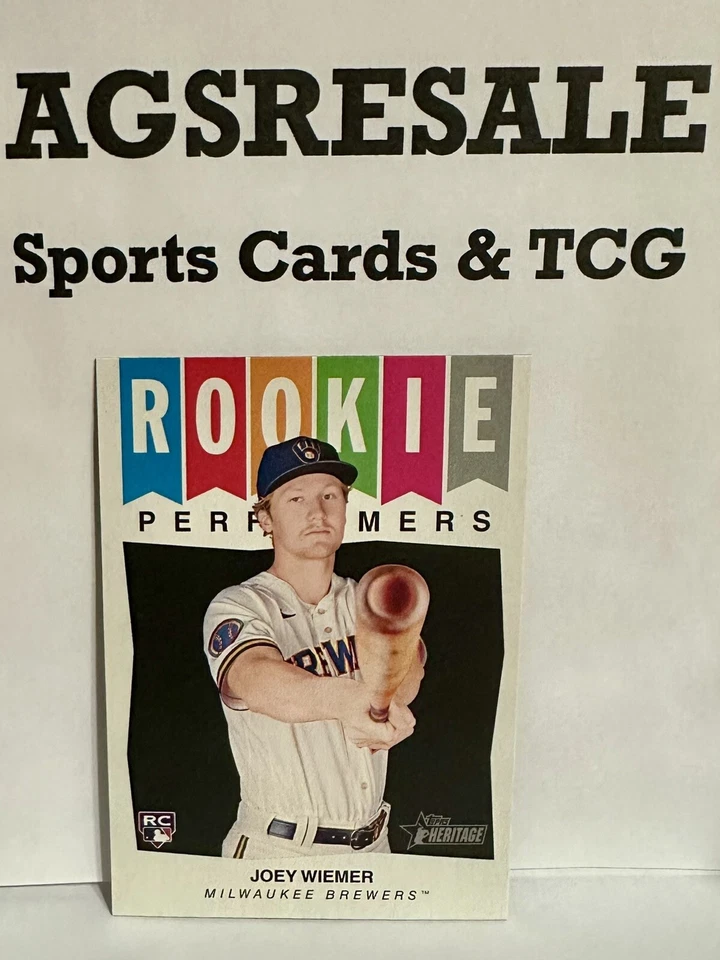 2023 Topps Heritage High Number - Rookie Performers #RP-9 Joey Wiemer (RC) - Image 1 of 1